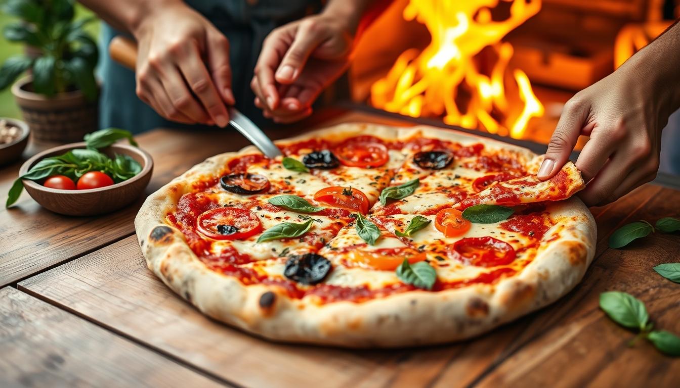 Freshly baked homemade cake in a kitchen setting