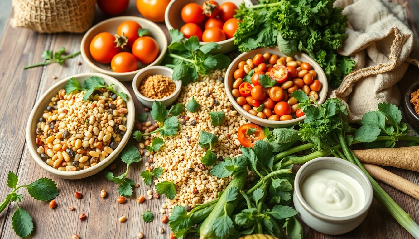 Ingredients prepared for a fast weeknight meal